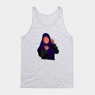 Hijabi - Muslimah - Hijab Hand drawn - Hijab Girl Tank Top